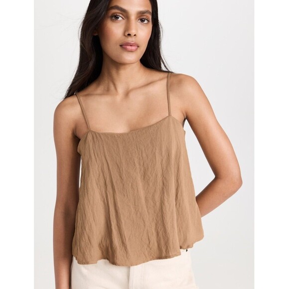 Z SUPPLY ANNIE TANK Top Otter Brown Adjustable Straps Flowy Size XS NWT - Picture 1 of 14